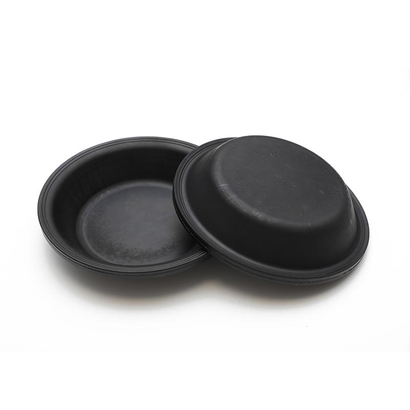 What are the advantages and limitations of rubber diaphragms in industrial systems?